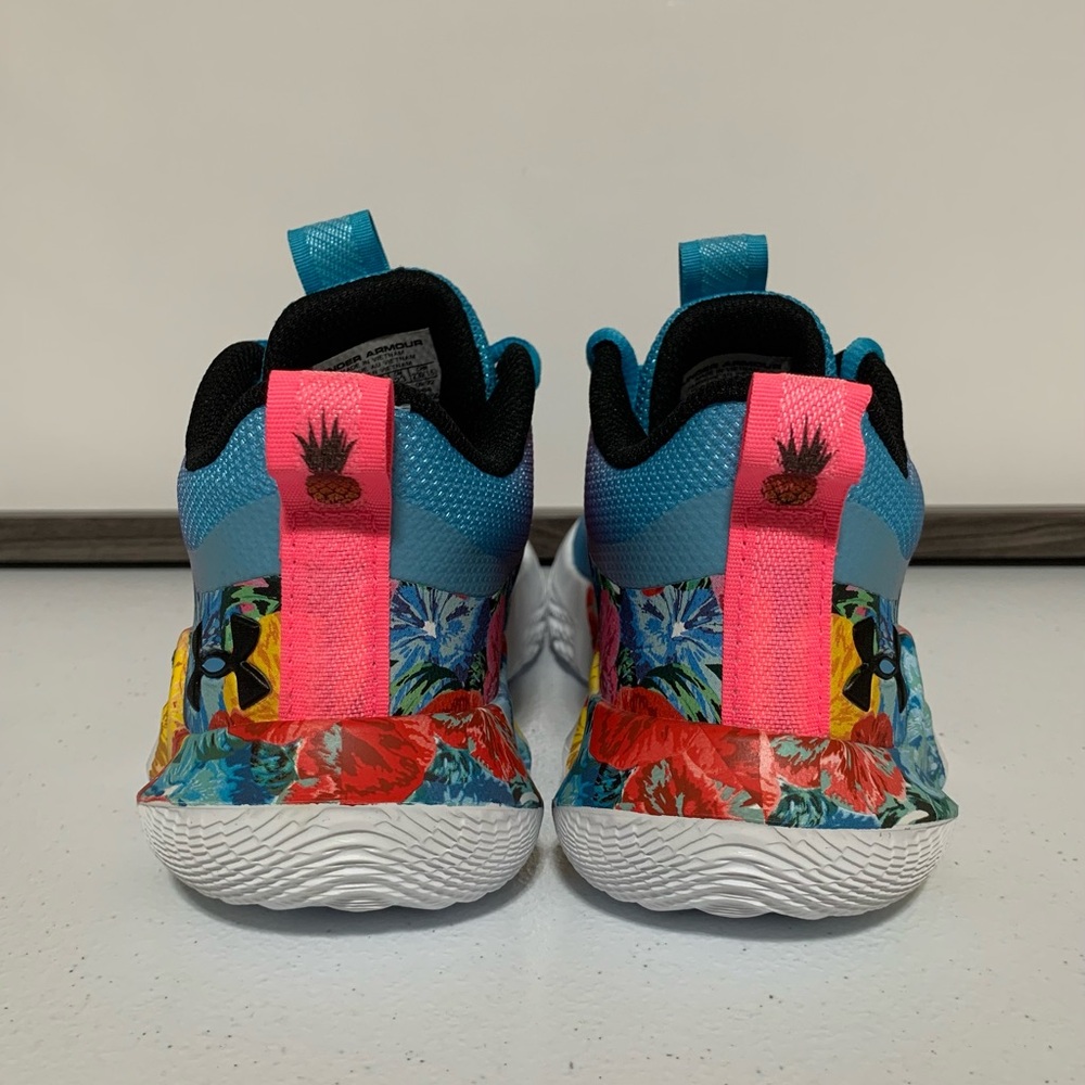 Under Armour Flow Breakthru 3 ‘Floral’ Basketball Shoes-Size 6 Women’s/4.5 Men’s - Picture 2 of 14